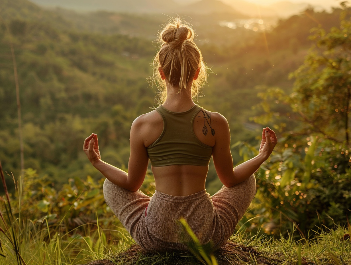 Група людей практикує йогу разом